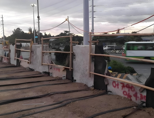 Bamboo Railings as edge protection solution